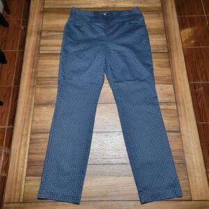 Lee Slim Fit Slim Leg Mid Rise Sculpting Dark Blue Black Pull-On Pants - 10 Med